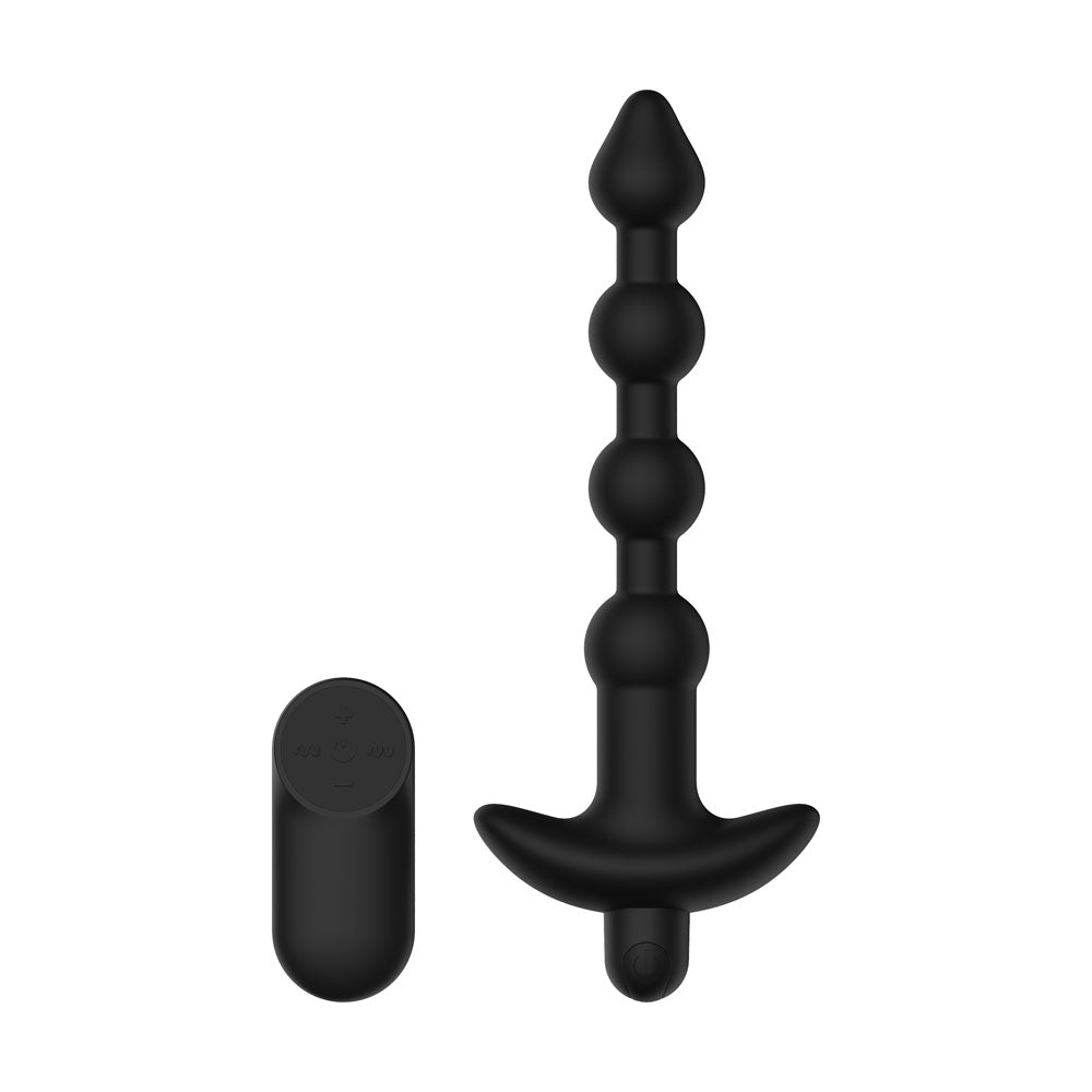 Passion Play Vibrating Anal Beads – USB Rechargeable Wireless Remote Anal Beads Black > Anal Range > Anal Beads