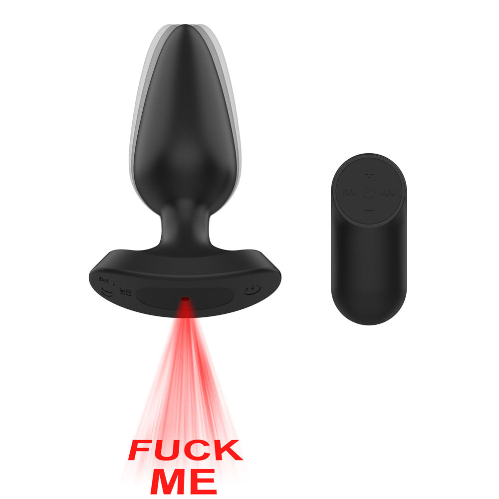 Passion Play Fuck Me – USB Rechargeable Remote-Controlled Vibrating Anal Plug Black > Anal Range > Vibrating Butt Plugs Main image