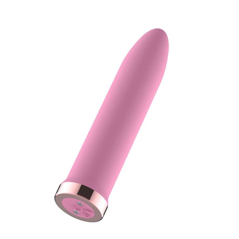 Passion Play Rechargeable Vibrating Bullet – USB Rechargeable 9.8 cm Vibrator Pink > Vibrators > Mini Vibrators