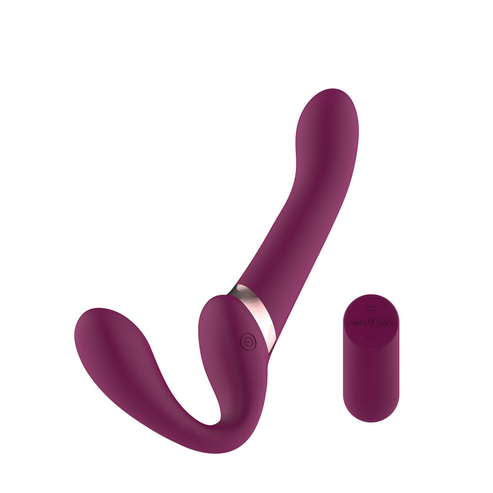 Passion Play Strapless Dildo USB Rechargeable with Wireless Remote Controller Purple > Dildos > Strapless Strap Ons
