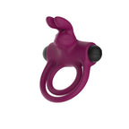Passion Play Silicone Rabbit Vibrating Cock Ring – USB Rechargeable Penis Ring Purple > Sex Toys > Couples Toys