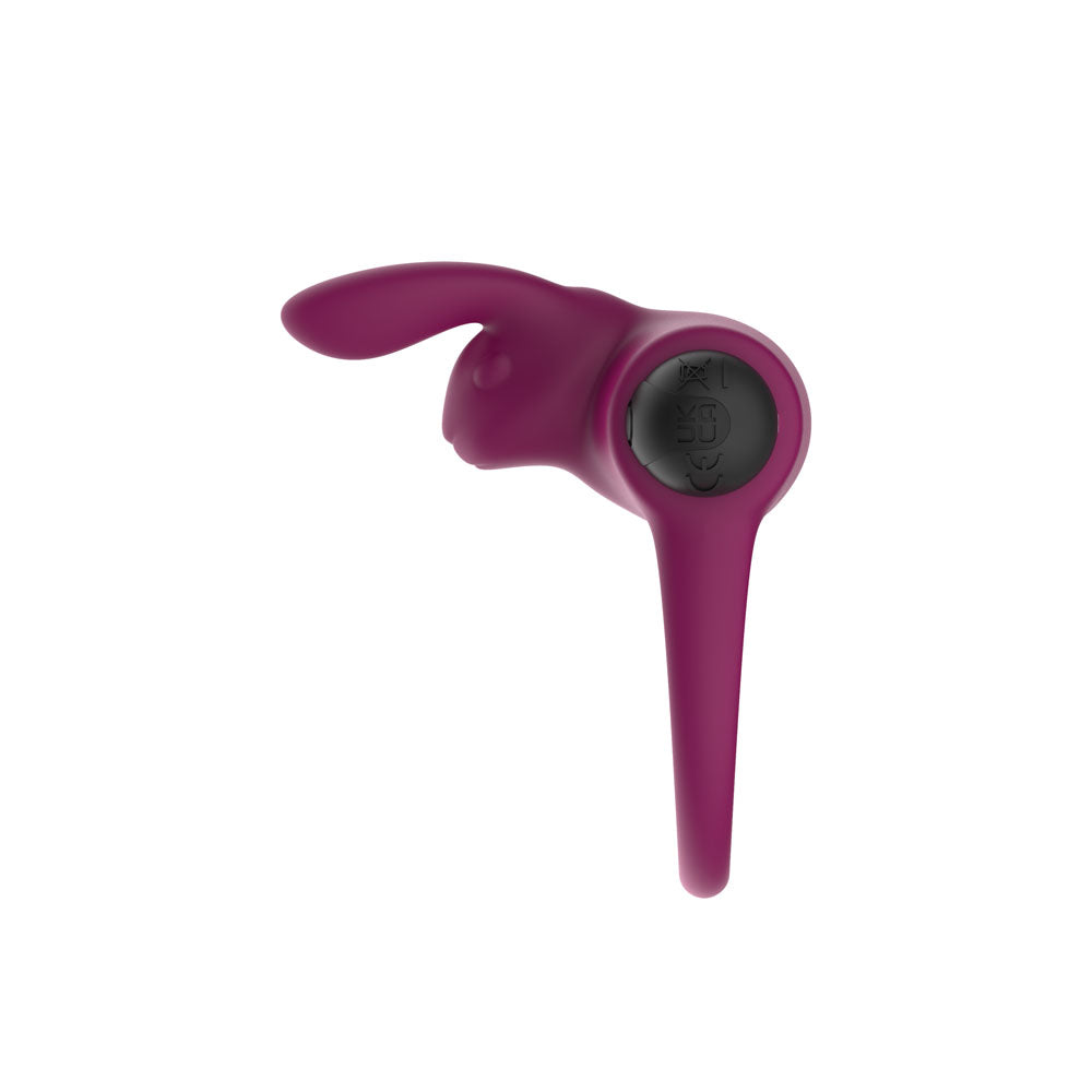 Passion Play Silicone Rabbit Vibrating Cock Ring – USB Rechargeable Penis Ring Secondary image