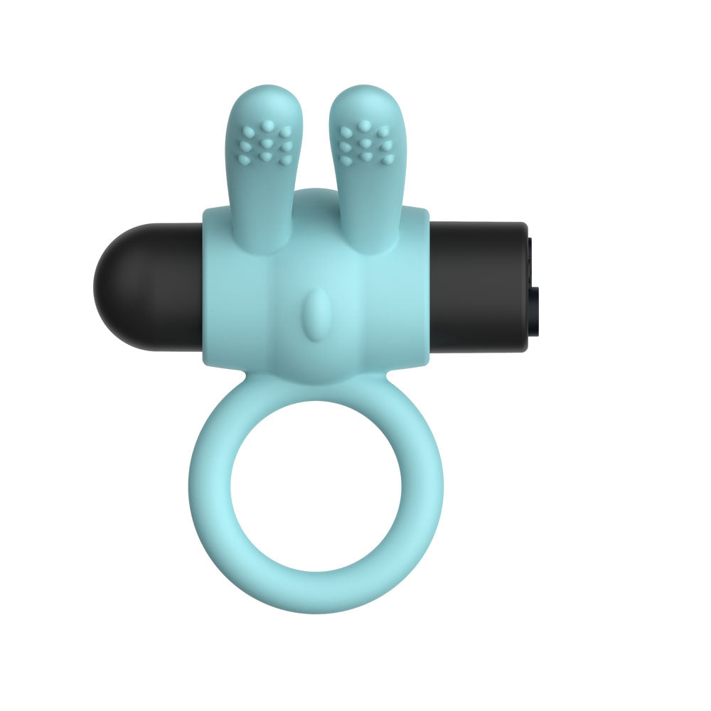 Passion Play Silicone Rabbit Vibrating Cockring -  -  USB Rechargeable Vibrating Penis Ring Secondary image
