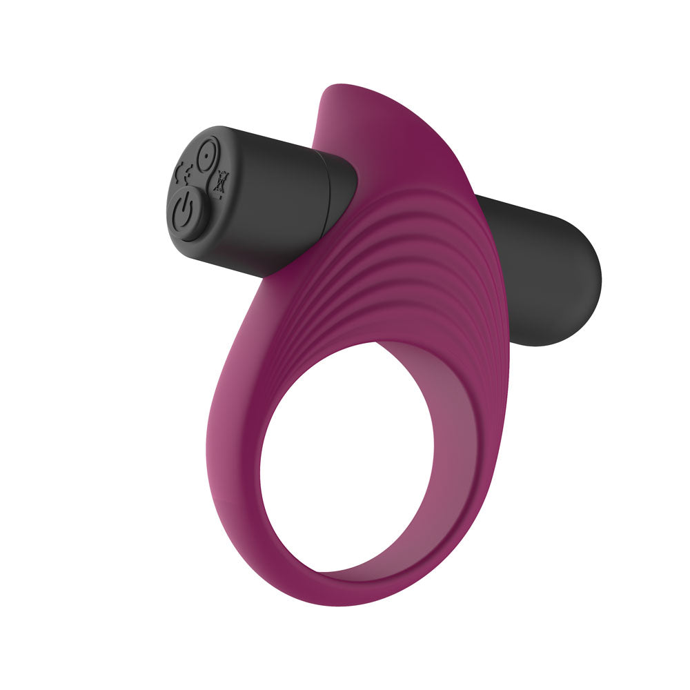 Passion Play Silicone Vibrating Cockring – USB Rechargeable Vibrating Penis Ring > Cock Ring > Vibrating