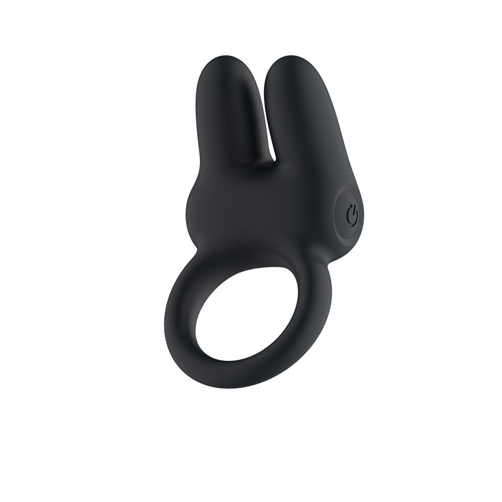 Passion Play Dual Motors – USB Rechargeable Vibrating Cockring Black > Cock Ring > Vibrating Main image