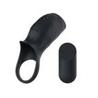 Passion Play Vibrating Cockring Sleeve – USB Rechargeable Penis Sleeve Black > Sex Toys For Men > Penis Sleeves