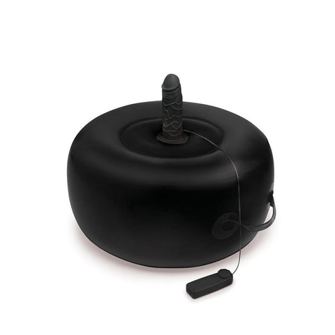 Whipsmart Inflatable Love Seat with 6 Inch Vibrating Dong – Inflatable Cushion Hands-Free Vibrator Vibrating Pads