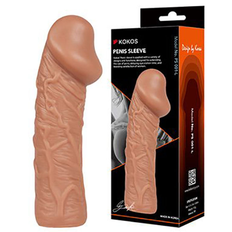 Kokos Penis Sleeve 1 - Large Penis Extension Sleeve 4.3cm Secondary image
