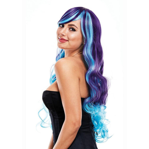 Pleasure Wigs Ashley Purple Blue Synthetic Wig for Bold Transformations Wigs