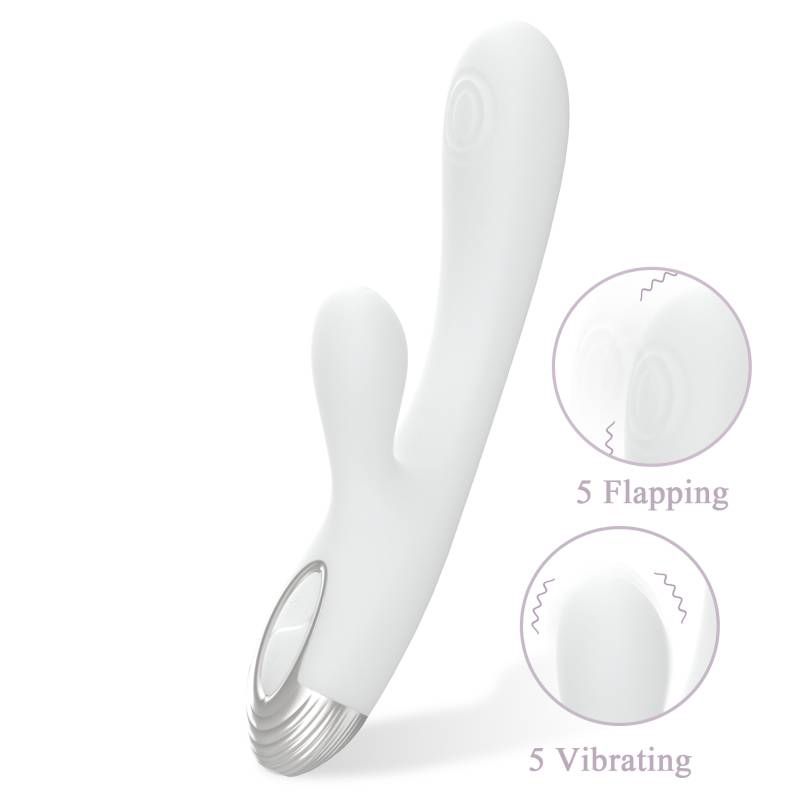 Pada Rabbit and G-Spot Pulsing Vibrator White 21.6cm Default Title Vibrators - G Spot
