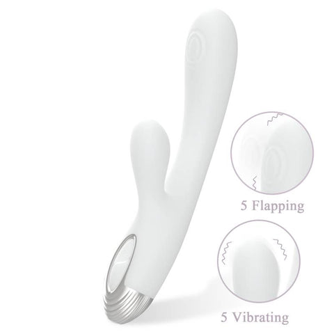 Pada Rabbit and G-Spot Pulsing Vibrator White 21.6cm Default Title Vibrators - G Spot