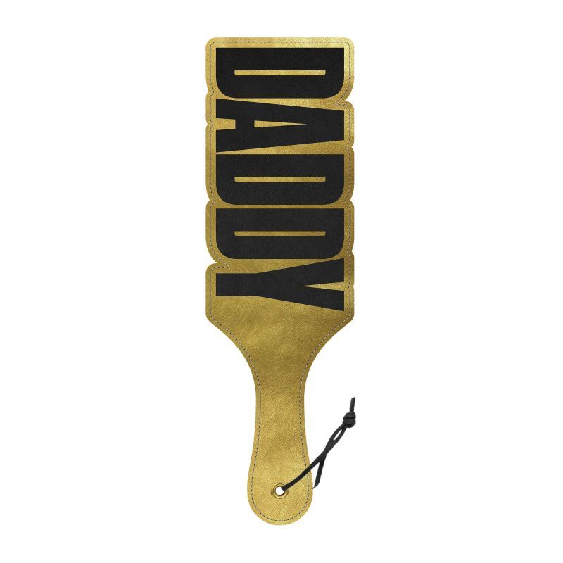 Paddle Daddy Elegant Playful Spanking Paddle with Shimmering Gold Cut-Out > Bondage Gear > Paddles Main image