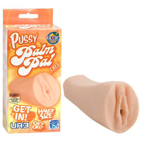 Palm Pal Ultraskyn Pussy Masturbator White Strokers - Manual