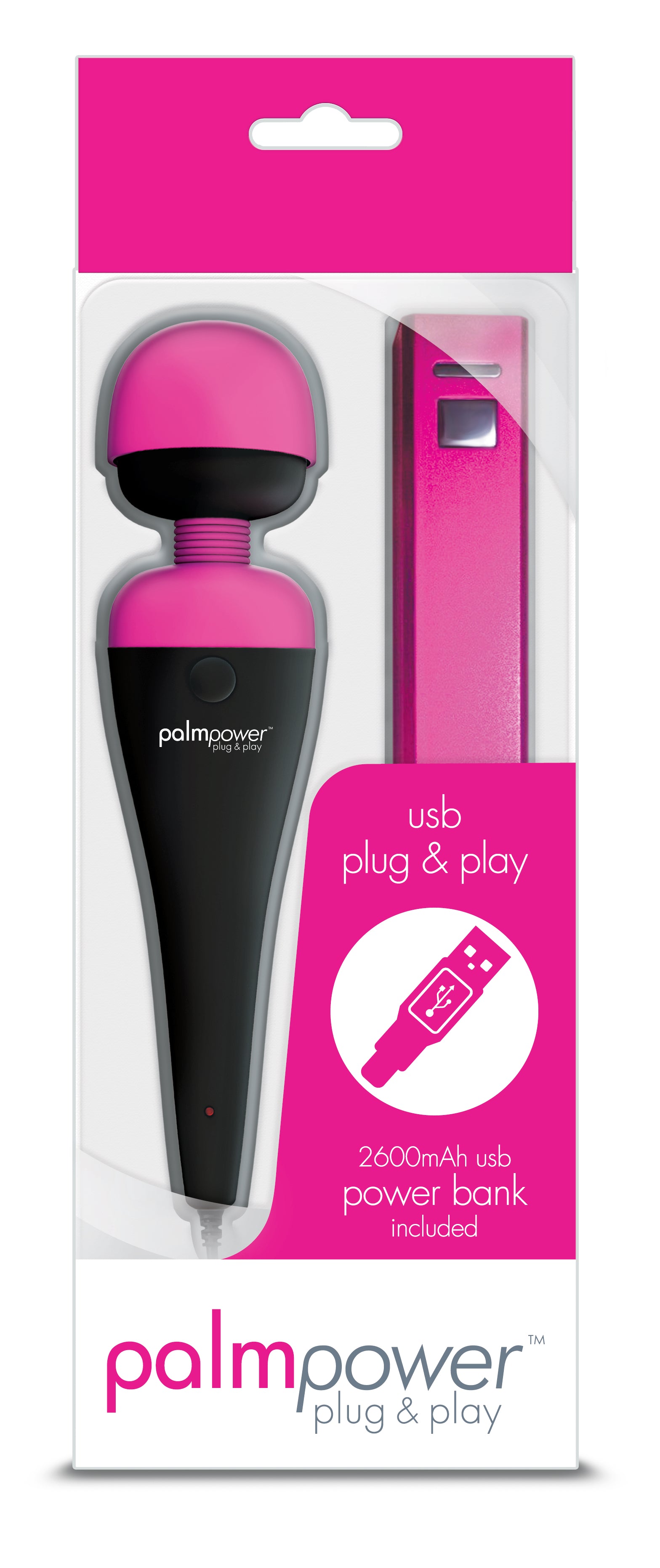 PalmPower Massage Wand Plug and Play with Power Bank Secondary image
