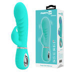 Party Up Edward Rabbit Vibe Teal 20 cm Rabbit Vibrator > Vibrators > Ladies > Rabbit