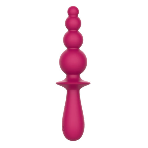 Party Up Evajane 17.1 Centimeter USB Rechargeable Beaded Vibrator Butt Plugs - Vibrating