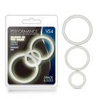 Performance Vs4 Pure Premium (White) – Silicone Cockring Set White > Cock Ring > Sets