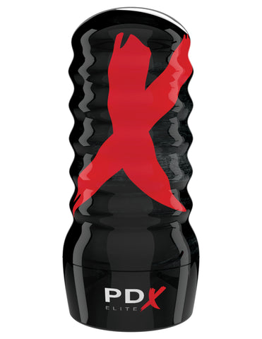 Pdx Elite Air-Tight Anal Stroker in Black Strokers - Manual