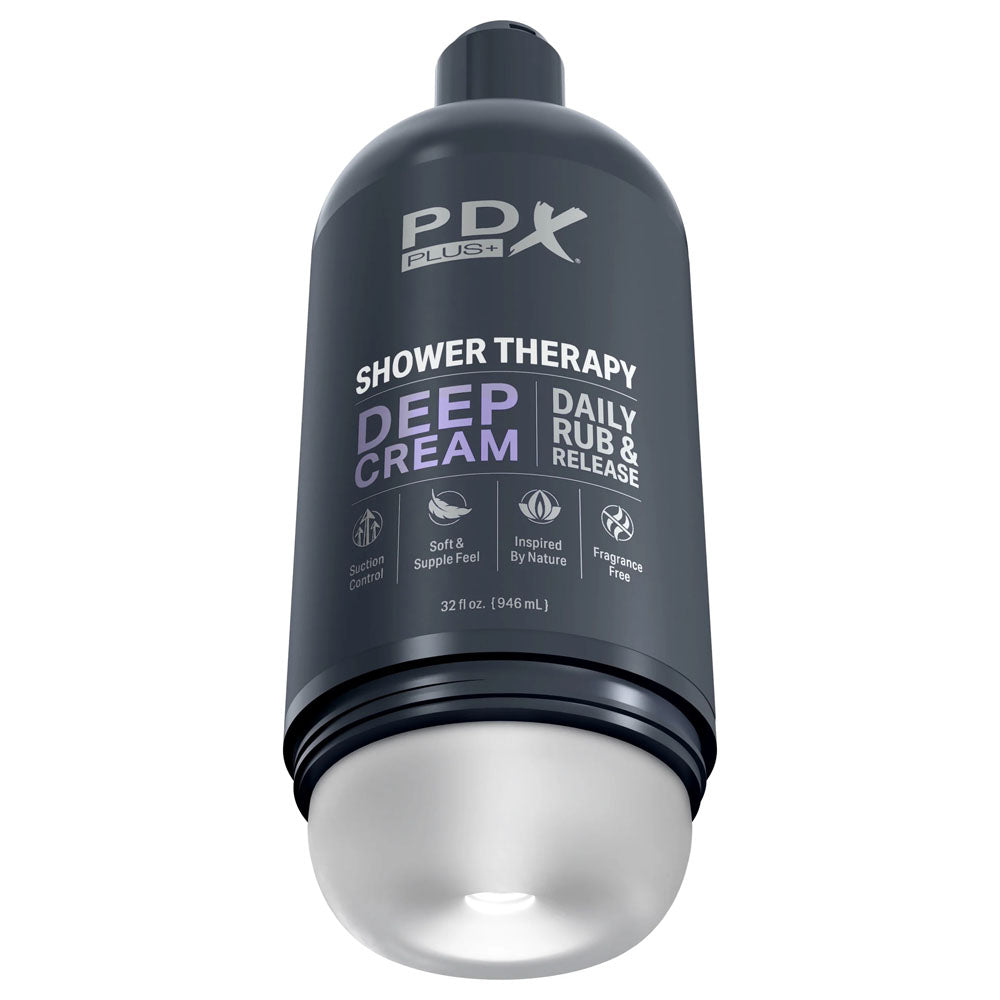 Pdx Plus Shower Therapy Deep Cream Discreet Stroker Strokers - Manual