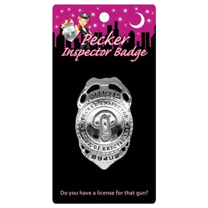 Pecker Inspector Badge – Novelty Party Accessory > Novelties > Gag Gifts