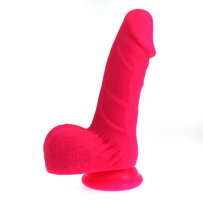 Pedro Thick Realistic Cock with Balls Pink Silicone 6" Dildo > Dildos > Realistic Dildos Main image