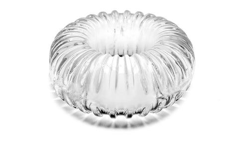 Perfect Fit Ribbed Clear Silicone Cock Ring Stretchy Aid Default Title > Sex Toys For Men > Love Rings