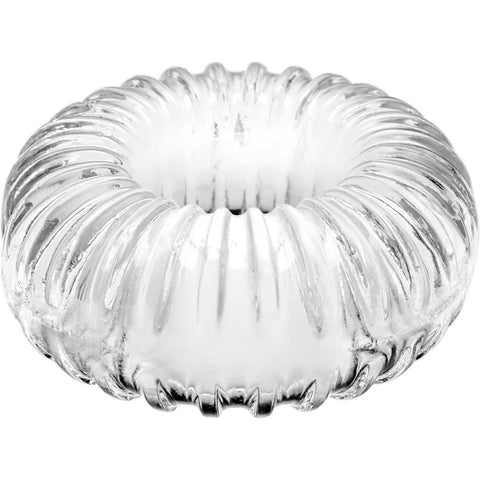 Perfect Fit Ribbed Clear Silicone Cock Ring Stretchy Aid > Sex Toys For Men > Love Rings