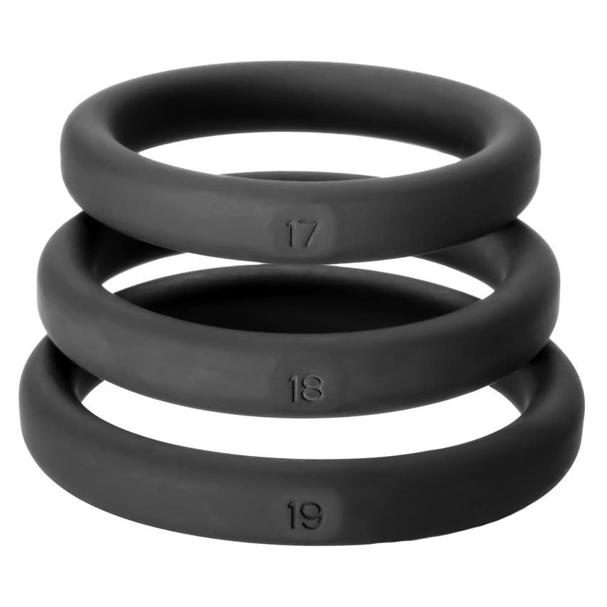 Perfect Fit XactFit Cock Ring Sizes 17 18 19 – Precision-Fit Cock Rings > Cock Ring > Sets Main image
