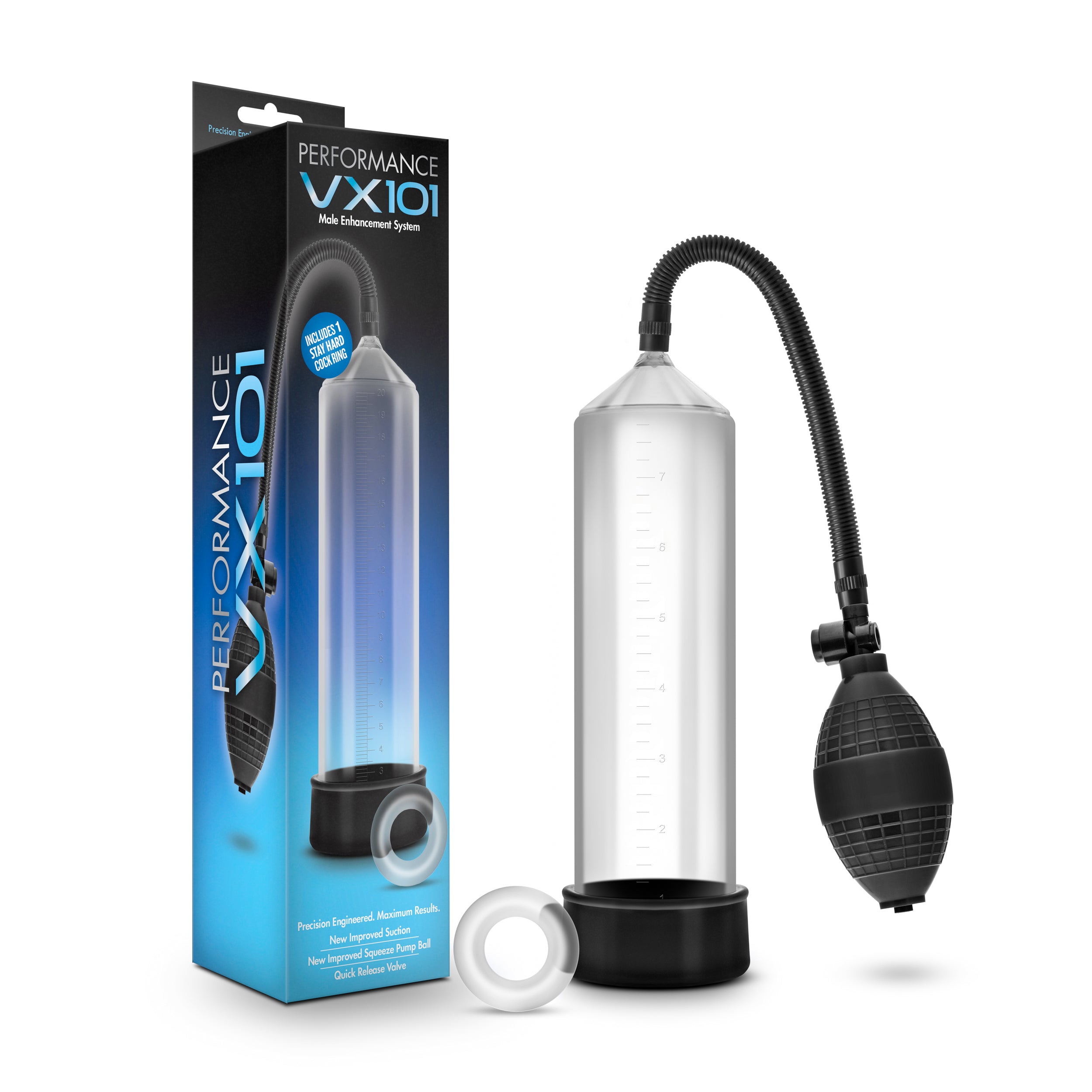 Performance VX101 Male Enhancement Pump Clear Secondary image