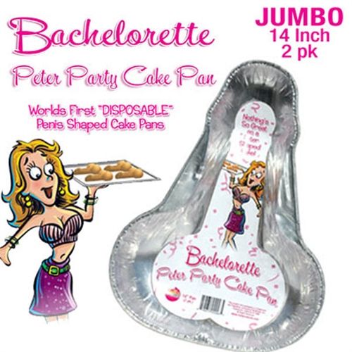 Peter Party Medium – 10 Inch Penis Shaped Cake Pan Set of 2 Bakeware > Novelties > Bachelor & Bachelorette Items