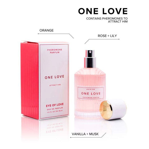 Pheromone Body Spray One Love Attract Him 50ml for Women Perfume Spray