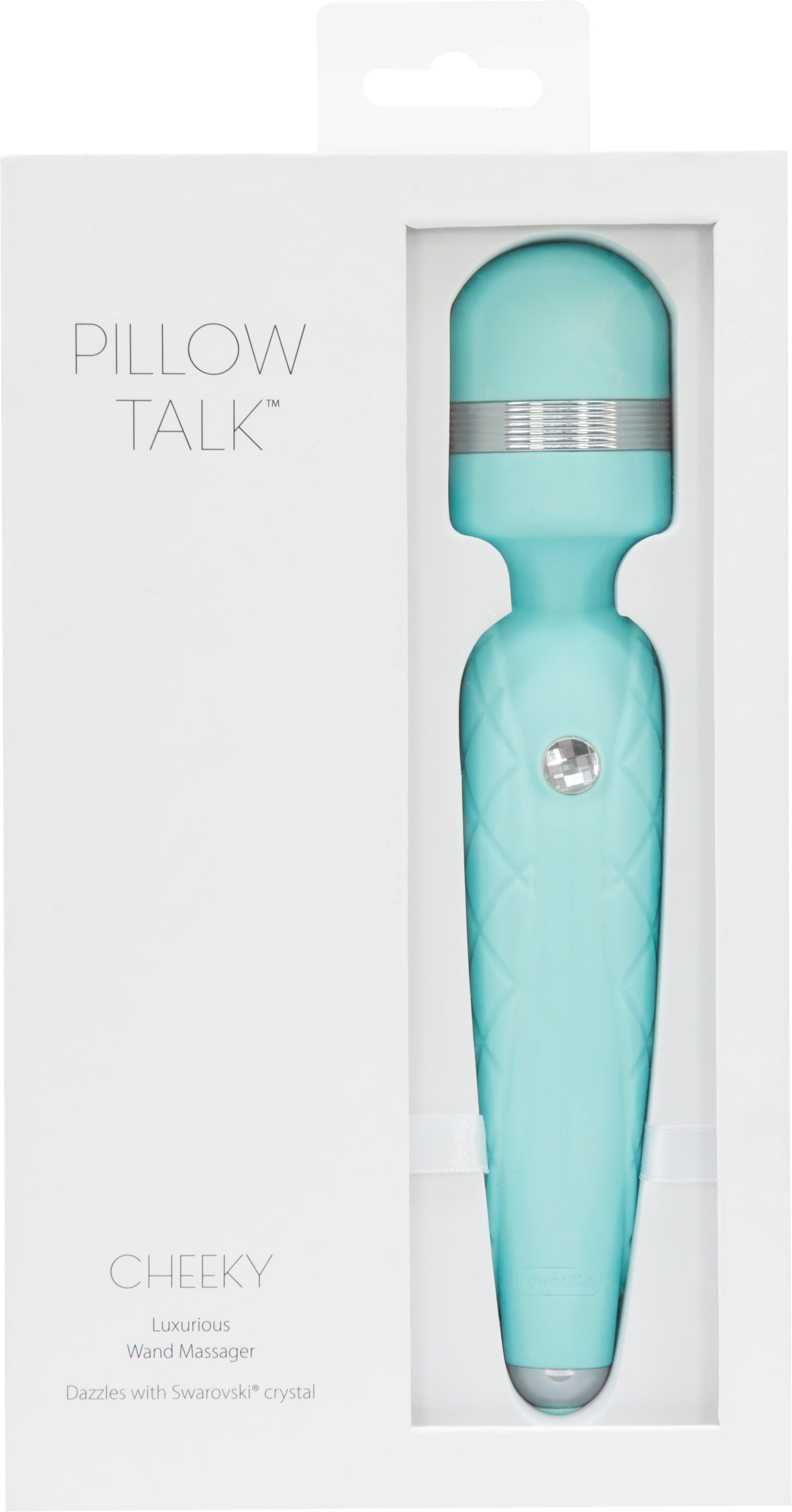 Pillow Talk Cheeky Teal Luxurious Self-Care Wand Electric Massager