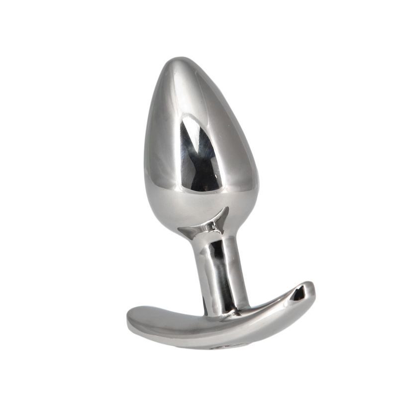 Pillow Talk Sneaky Stainless Steel Anal Plug 2.6 Inch w Swarovski Crystal Butt Plugs