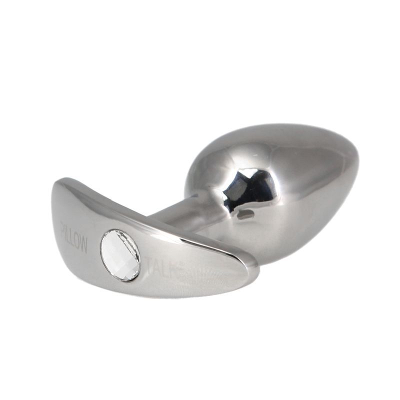 Pillow Talk Sneaky Stainless Steel Anal Plug 2.6 Inch w Swarovski Crystal > Anal Range > Butt Plugs Main image