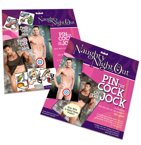 Pin The Cock On The Jock Game for Hen Parties 24x36 Inch Bachelor & Bachelorette Items
