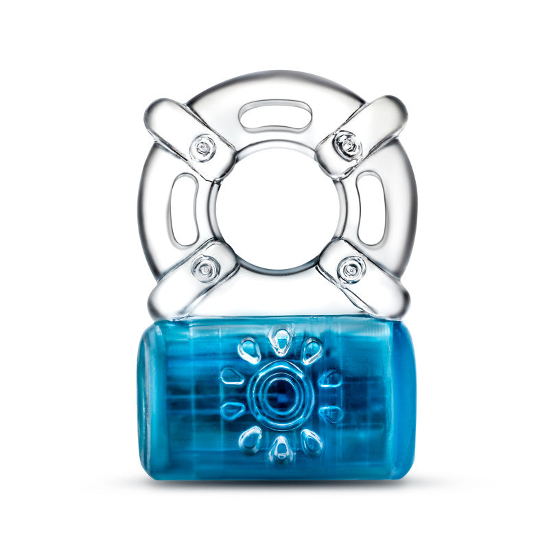 Play With Me Pleaser Cock Ring Blue > Cock Ring > Vibrating Main image