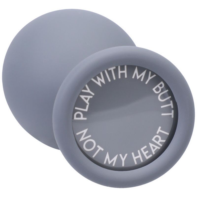 Play With My Butt Not My Heart Silicone Anal Trainer Set Grey > Anal Range > Butt Plug Kits