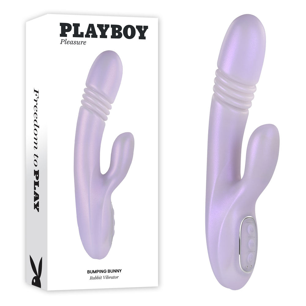 Playboy Pleasure BUMPING BUNNY Rabbit Vibrator 22.9cm > Vibrators > Ladies > Rabbit