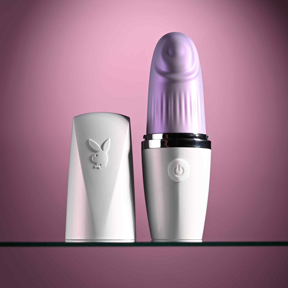 Playboy Pleasure GETAWAY Tapping Toy 14.2 cm Waterproof > Vibrators > Ladies > Clitoral Vibrators and Stimulators