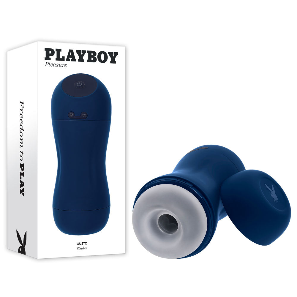 Playboy Pleasure GUSTO Vibrating Stroker 21.6 cm > Sex Toys For Men > Masturbators > Vibrating