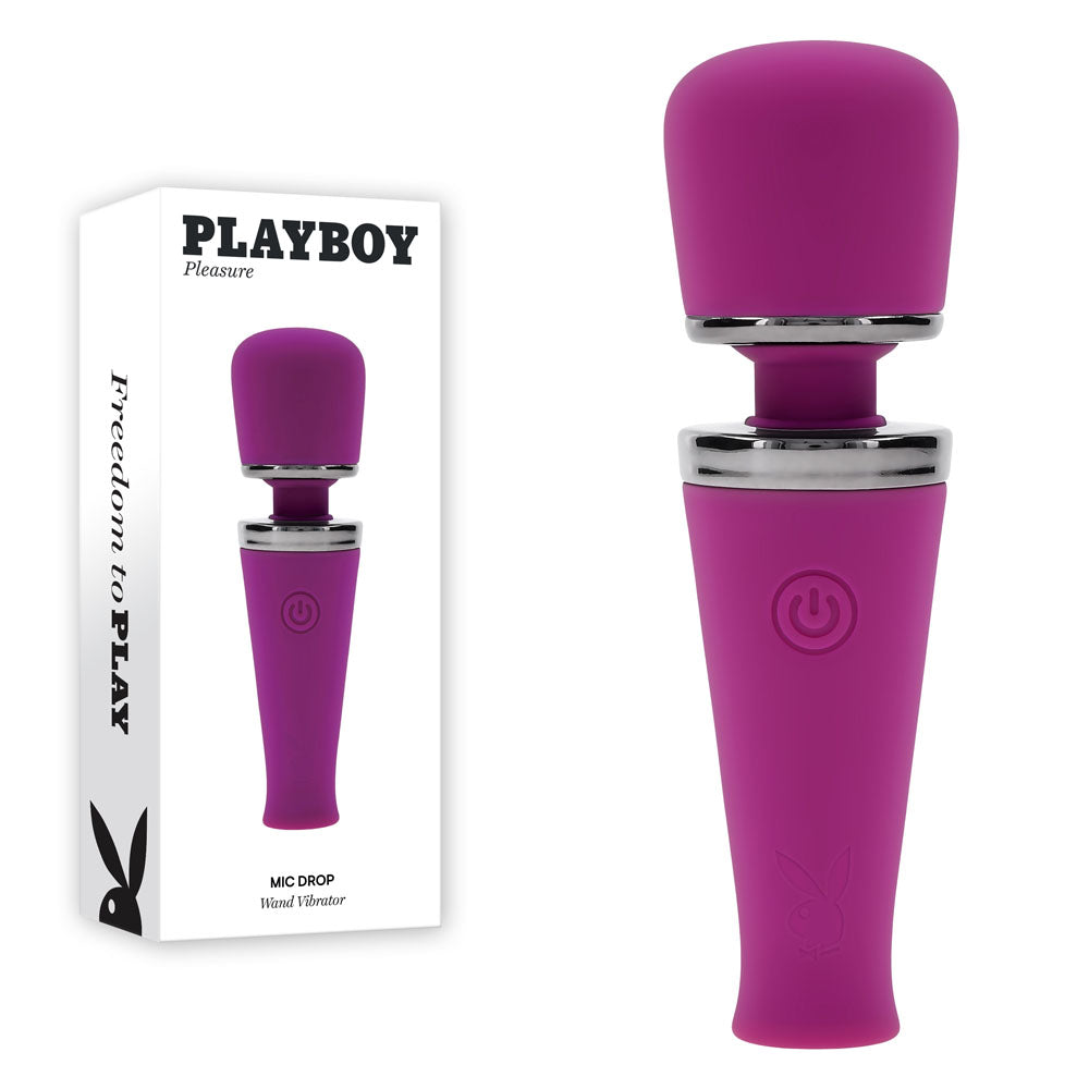Playboy Pleasure MIC DROP 11.4 cm Mini Wand > Sex Toys > Mini Massagers Main image