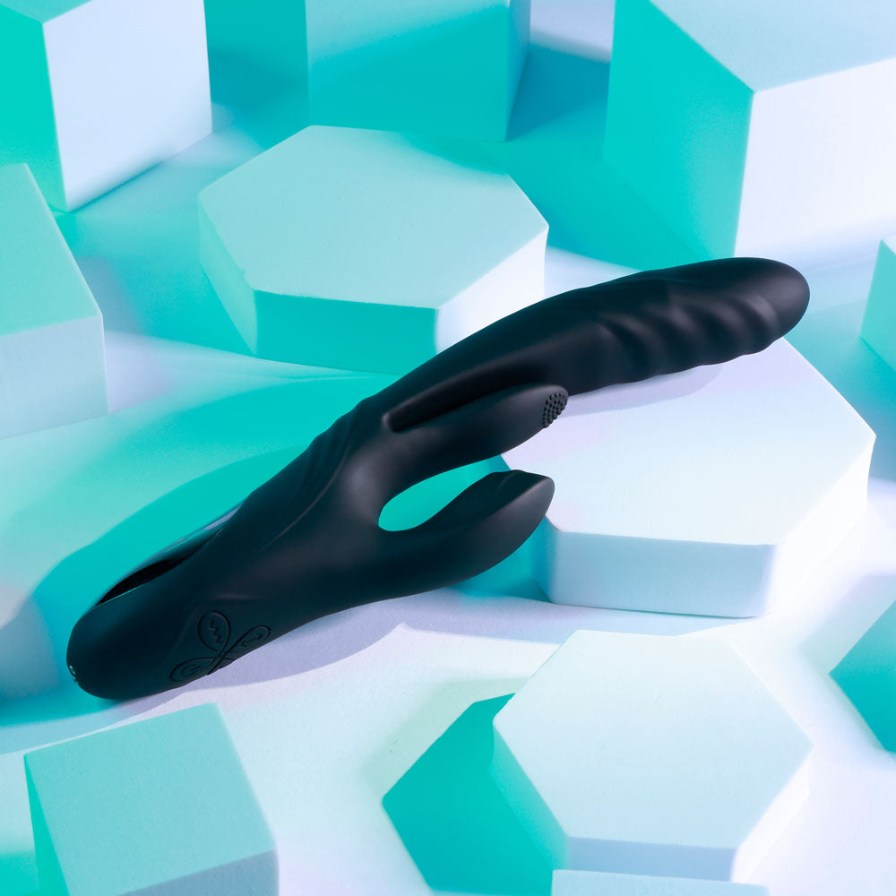 Playboy Pleasure RAPID RABBIT Vibrator with Thrusting Fun VIBRATORS-RABBIT