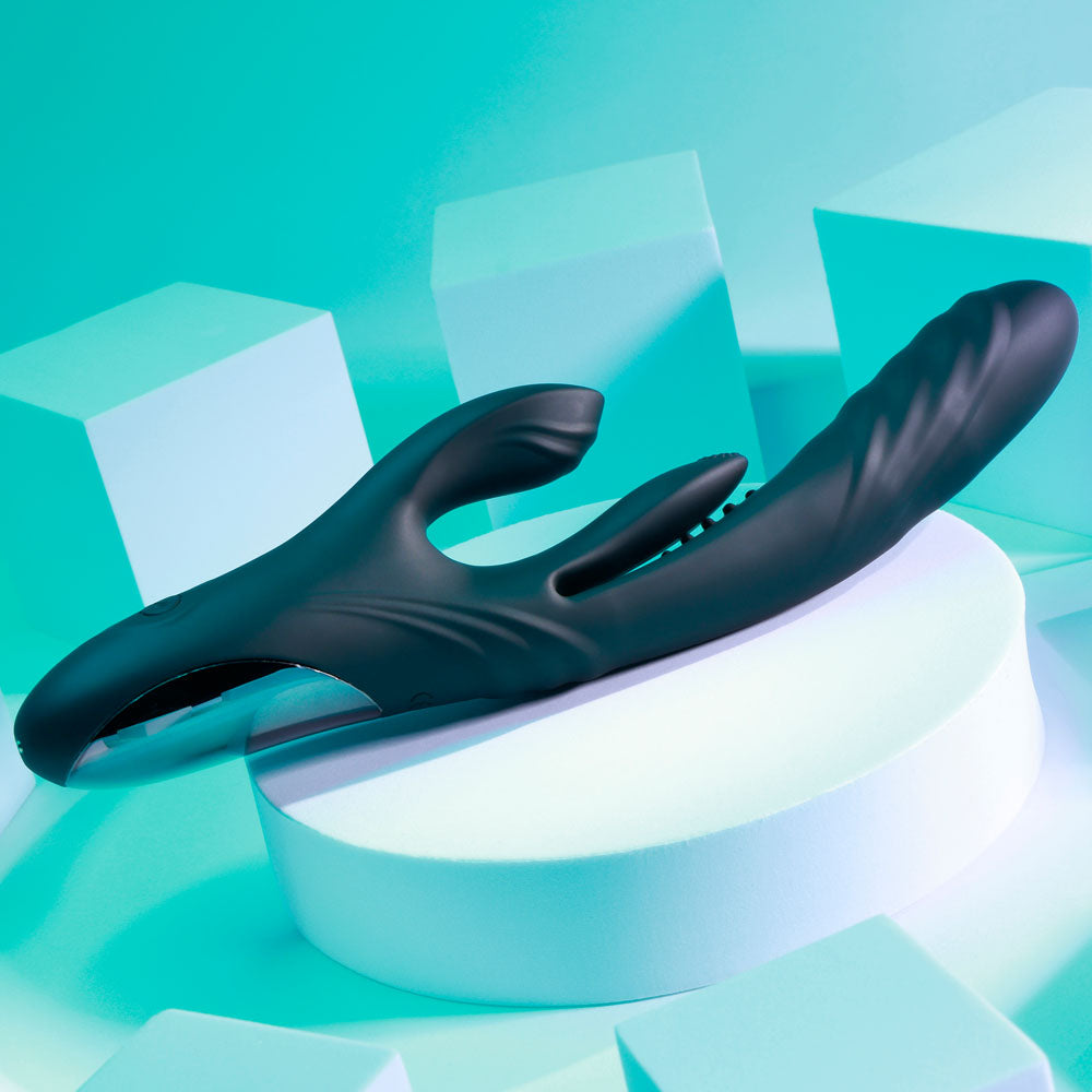 Playboy Pleasure RAPID RABBIT Vibrator with Thrusting Fun VIBRATORS-RABBIT