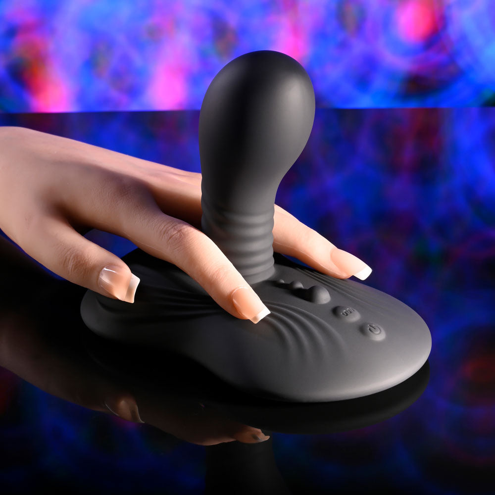Playboy Pleasure Sittin and Spinnin Spinning Vibrator and Grinder Pad with Remote Vibrating Pads