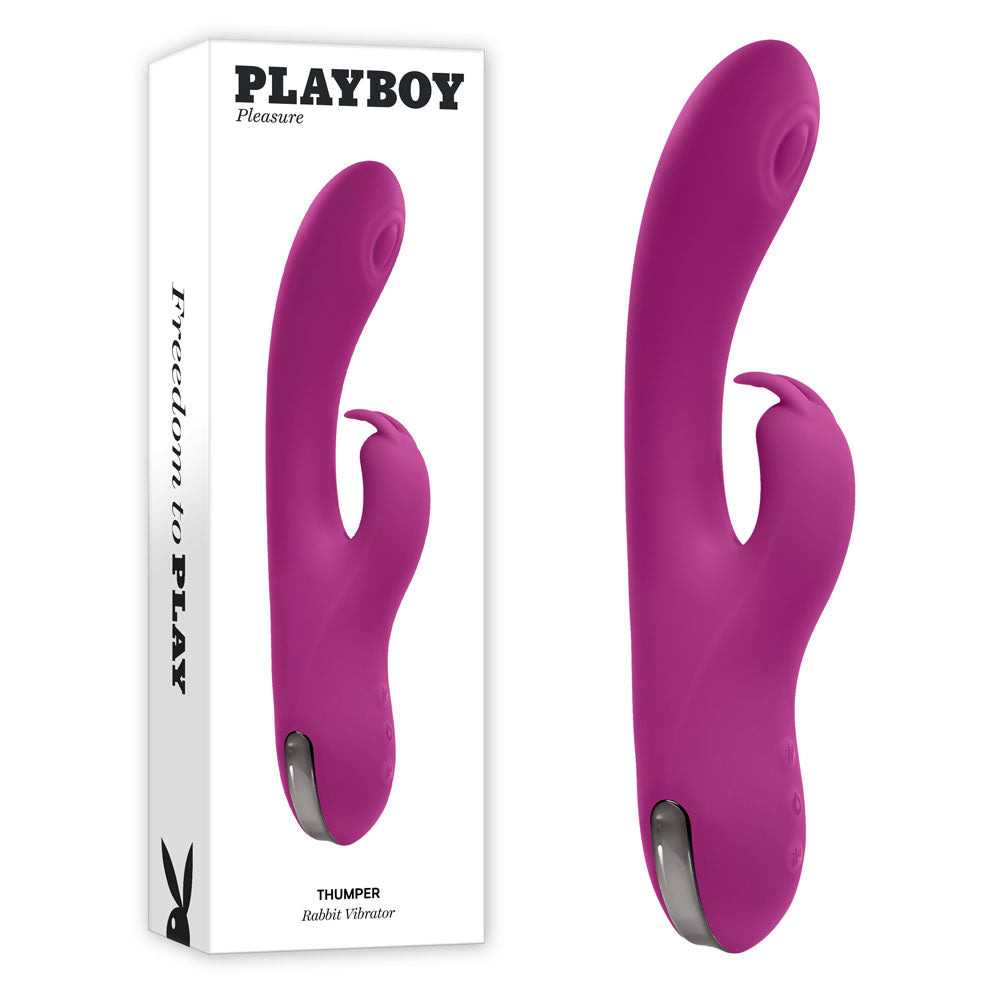Playboy Pleasure THUMPER Velvet Silicone Rabbit Vibrator > Vibrators > Ladies > Rabbit Main image
