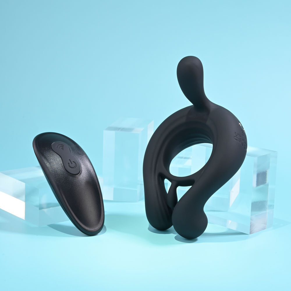 Playboy Pleasure Triple Play Vibrating Cock Ring > Cock Ring > Vibrating