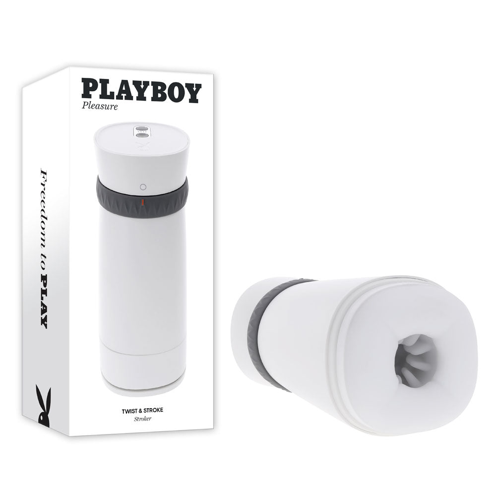 Playboy Pleasure Twist and Stroke Vibrating Stroker with Heating Function > Sex Toys For Men > Masturbators Premium Main image