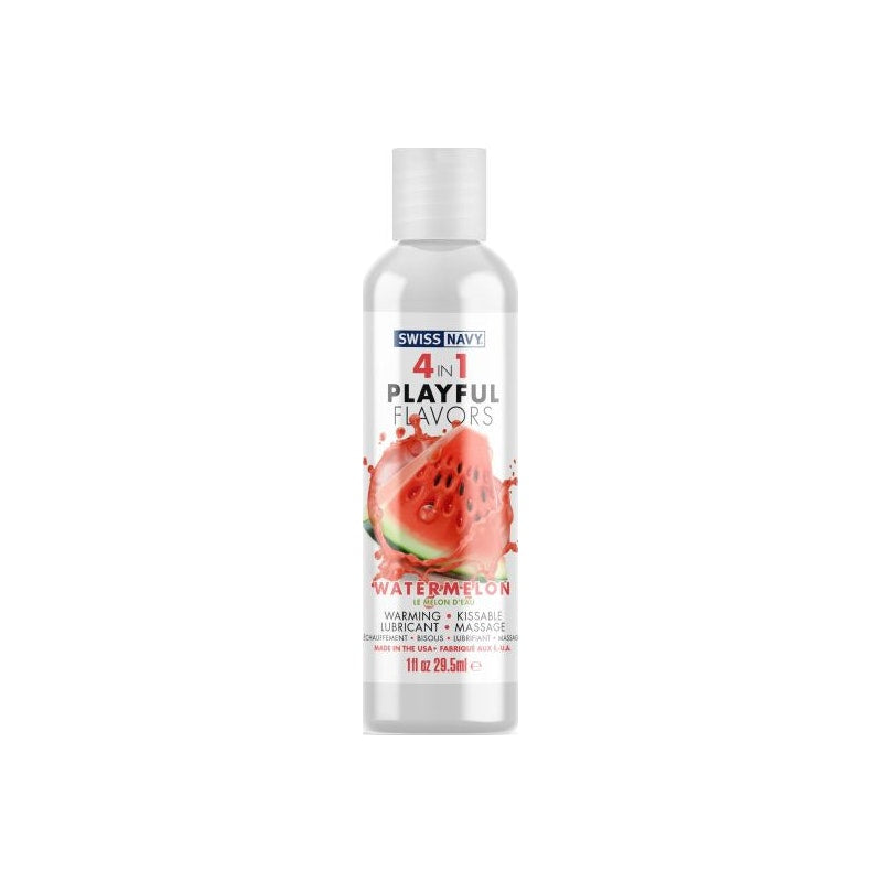Playful Flavours 4 In 1 Watermelon (1oz/29.5ml) – Flavored Lubricant > Lube > Flavoured