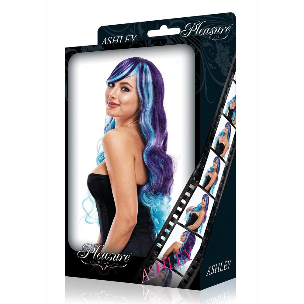 Pleasure Wigs Ashley Purple Blue Synthetic Wig > Clothes > Wigs Main image
