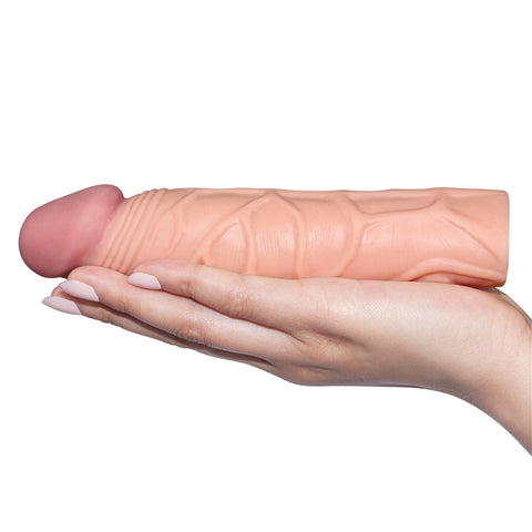 Pleasure X-Tender (Flesh) – 2.5 cm Penis Extension Sleeve SLEEVES